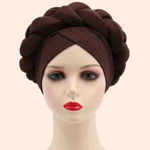 Ethnische Kleidung afrikanische Auto -Gel -Headtie nigerianische Hochzeit muslimische Turban Cap Arabische Indien Hut weibliche Kopf Wickeln Turbante Mujer