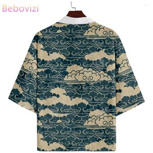 Abbigliamento etnico giapponese kimono streetwear uomini donne cardigan haori beach yukata plus size 5xl 6xl 2024