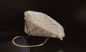 Mode Luxusdesigner Voller Strass -Diamanten 3d Diamond Form Clutch Abendbeutel Party Handtasche für Frauen Damen Super Sparkli3311532