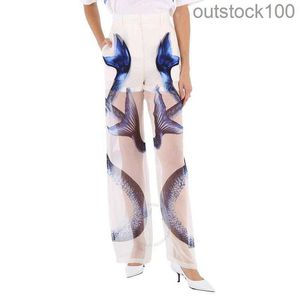 Senior Specialty armazena a qualidade Buurberlyes calça calças casuais para calças longas da moda da mulher com impressão de retalhos e leve com logotipo real