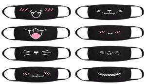 100 pezzi Nuovo 2020 Fashion Cotton Aound Mouth Face Mask Anime Cartoon Expression Lucky Donne Men Face Masches Maschere Coppia Mask5809769