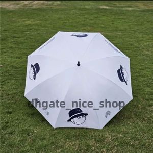 Maebion Fisherman's Hat Golf ombrello Business Reception Automatico Sun Shade Sun Ombrello Nero Glue UV Resistente Sunny Ombrello per uomini e donne Outdoor E03