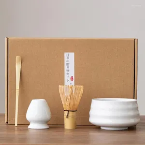 SET TEFE SET MATCHA WHISK SET Giapponese Kit per la creazione di 4 pezzi Accessori per le cerimonie del tè principianti