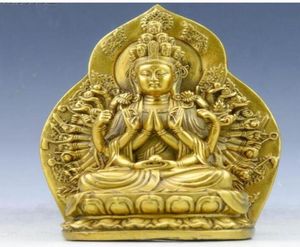 New Pure copper thousand hands Guanyin ornaments Fengshui crafts2425729