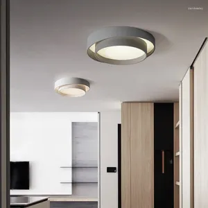 Ceiling Lights 2024 Bedroom Lamp Round Nordic Modern Minimalist Small Living Room Study Hallway Interior Decoration Lighting