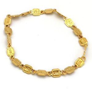 NEW Bracelet Anklet 18 k Stamp Gold GF Yellow Ankle Jewllery Foot Women Girl039s Beach big small Size dom connect link5432789