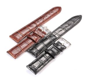 Billig Watchband Soft äkta läderklocka Rem 20mm 22mm Watch Band Strap Accessories Armband God kvalitet ingen logo6584679