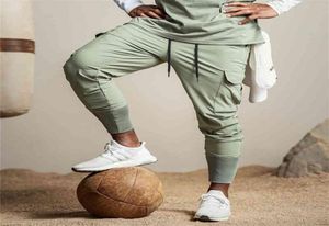 Herrenhosen Trendy Marke Loose Multi -Taschenfracht Sommer Dünne Joggingpants Sport Jogger Männer Pantalones Hombre 03CP7318197