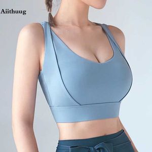 K86U RECIMENTO ATIVO AITHUUG BOUNCE BRA SPRA SPRAS PURNO PUSH UP MULHERM YOGA BRAS PUSH UP SPORTS BRAS Fitness Tops Gym Workout Works Active Wear D240508