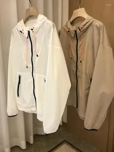 Męskie kurtki z kapturem Ochrony przeciwsłoneczne odzież Summer cienki projekt niszowy kurtka swobodna wszechstronna luźna nastolatka
