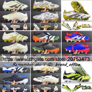 Invia con le scarpe da calcio del 30 ° anniversario di qualità per borsa 24 elite FG Foldinga Soccer Shook Soccer Allenamento comodi tacchette da calcio elettroplate in pelle