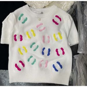 Chanells T-Shirt Designer T-Shirt Jumper T-Shirt Sweaters Women Knit Sweater Clothes Fashion Channel T-Shirt Full Diamond Letter Short Pin Top Base Sweater 267 810