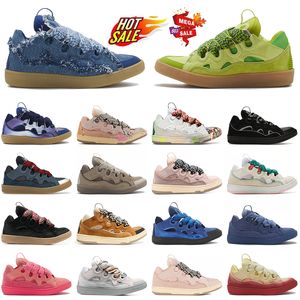 Designer Casual Casual Curb sapatos femininos massados jeans azul hightops camurça de fundo plano treinadores luxuosos OG OG ORIGINAL PALFSKL RORBORE NAPPA ANTRA