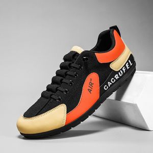 2024 Sapatos casuais quentes amarelo preto branco laranja laranja masculina respirável ATHLEISURE Tênis de malha clássica tamanho 39-44GAI