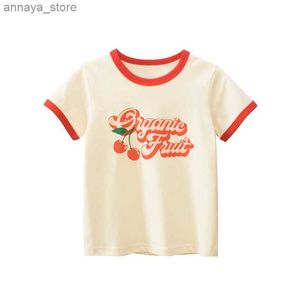 تي شيرت 2-8T Toddler T-Shirt طفلة فتاة الصيف صيف الطفل Top Cotton T-Shirt قصيرة الأكمام