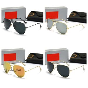 fashion lady Classic Brand Ray 3025 bon Metal Frame Retro Designer Sunglasses Men's and women's models Glass Lenses with Box 2783