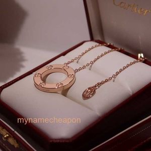 Designer Craitrres Nacklace Simple SET SET HIGH versione H HIGH V GOLD PLATED ROSA ROTTA ROTTA CACCOLA ROTTA DOMENA WOMENS CLASSICO TRE Diamond Full Collarbone C