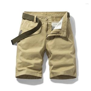 Men's Shorts 2024 Summer Men Cotton Solid Casual High Quality Business Social Bermudas Loose Luxury Khaki Joggers