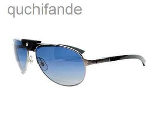 Liczba wysokiej jakości okularów przeciwsłonecznych Designer Women CT0088S Santos-Dumont Okulary przeciwsłoneczne Srebrny drewno-węgiel/niebieski spolaryzowane z prawdziwym logo