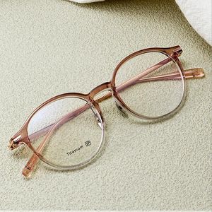 Sonnenbrillen Rahmen Mode Titan Vintage Runde Brillen Ultra Light TR90 Brillen kleine Größe