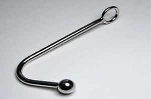 Gancio anale in acciaio inossidabile con tappo anale metallico a sfera per giocattoli per sesso per adulti tappo gallo angolare gallo anello 5198130