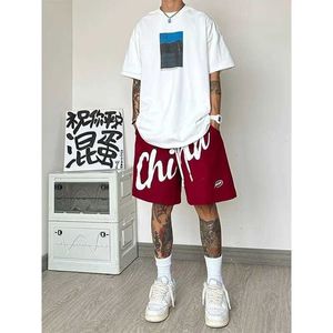 Herren Shorts American Basketball Sportshorts Herren Sommermodemarke Dünne schnelle trockene große Capris mit atmungsaktivem Freizeithosen H240508