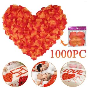 Fiori decorativi Tessuto artificiale Petali di rosa Seta Bright Wedding 1000pc Home Accantonamenti di fiori autunnali reali