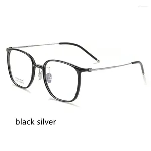 Солнцезащитные очки рамы 53 мм ультра -легкие квадратные очки рамы для мужчин и женщин титановых гибких ног с TR90 Edewear Spectacles 9103