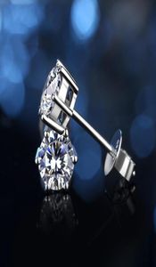 Boeycjr 925 Silver 05 f Color Moissanite VVS Fine Jewelry Diamond Stud arring مع شهادة وطنية لـ Women Gift LJ201013111450559