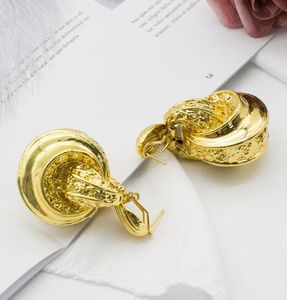 Accessori a vite del lampadario a pendente africano per donne 24k oro oro big di gioielleria di moda di moda WeddingDangle3972026