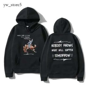 Kötü Bunny Nadie Sabe lo que va bir Pasar Manana Madişi Komik Hoodie Hip Hop Grafik Sweatshirt Unisex Street Giyim Harajuku Takip 7841