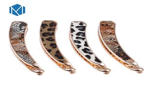 Mulheres Sexy Moda Leopard Acessórios para Cabelos Ligas Clipe de Cabelo de Banana Alta qualidade Cabeça de pele de cobra