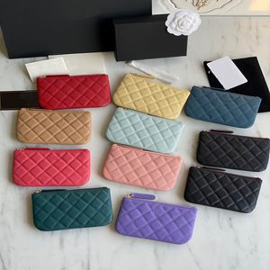 CC Wallet Holder Holder Classic Pattern Caviar Sheepskin Wallet 2772