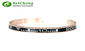 Speedometre Resmi Bileklik Gül Altın En Kalite 316L Paslanmaz Çelik Tungsten Men6733511