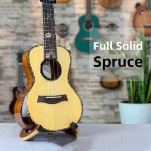 Gitarr full solid gran mahogny ukulele konsert 23 tum elektrisk gitarr ukelele highgloss 4 strängar gitarra uke picea asperata