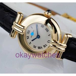 CRRATTRE DESIGNER Högkvalitativ klockor Colisee 881095 Quartz White Dial Roman Index SM 18KYG Womens Watch With Original Box