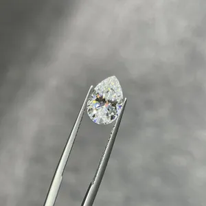 연꽃 맵레 0.35ct -10ct 컬러 D 고품질 얼음 으깬 배 컷 Moissanite 느슨한 석재 물 모양 다이아몬드 각각 GRA 보고서 서류 작업을 포함하여 0.5ct