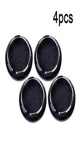 4pcs preto 50mm Automotor de equipamentos de automóvel Tampa do cubo Capô Capuz da roda do pneu central Tampa montada Acessórios para carros de carro7061266