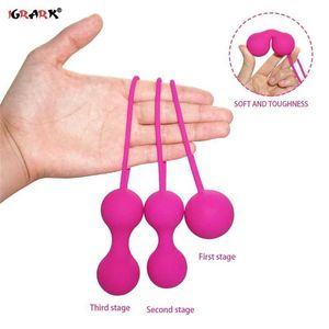 Andere Gesundheits Schönheitsgegenstände Silikon Smart Kegel Ball Vaginaler Straffung Intime Muskelmaschinen Beads Geisha Toys Q240508