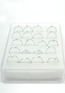 Hengke 925 Silber -Hoop -Nasenring mit Ball 20G Ganzkörper Piercing Schmuckohrring Trendy Accessoires für Frauen9622233