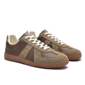 Повседневная обувь Maison Sneakers Designer Unisex Casual Shoes Fashion Luxury Low Top Canvas Stitching Tolf Кожаная замша спортивная обувь платформа платформа кроссовки кроссовки