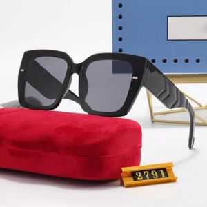 Moda Luxury Designer Sunglasses para mulheres homens de alta qualidade Os óculos de unidade ao ar livre praia redonda de ouro polarizado Caixa de óculos de sol 277i