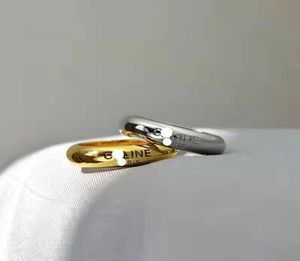 Amantes039 anéis esterlina Silver Plain Rings Avanced Sense Sense Cool Wind Anéis versáteis para estudantes masculinos e femininos5749466