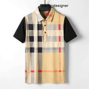 2023 Luxus-Mens Polo-Hemd Kurzarm T-Shirt Lose Sommer Designer Solid halb T-Shirtpolo Futter Casual Tops Asian Size M-3xl Ggitys 8fem