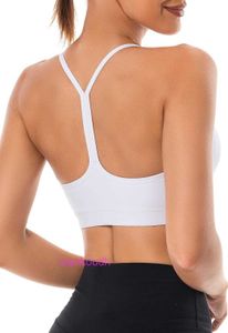 Designer Lul Yoga Roupet Sport Bras Women Suporte High Apoio YUNOGA SURA DE ESPORTIVOS BENDES EMPLETAS DE YUNOGA COM RUCERBACK SPING SLUCA DE ombro fino