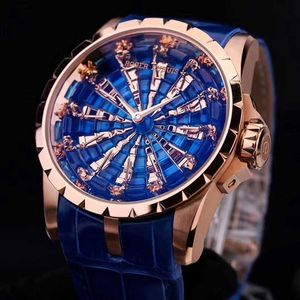 Designer Luxusuhren für Herren Mechanical Automatic Roge Dubui Rddbex0684Round Table Knightking -Serie Watch18Krose Gold Watch