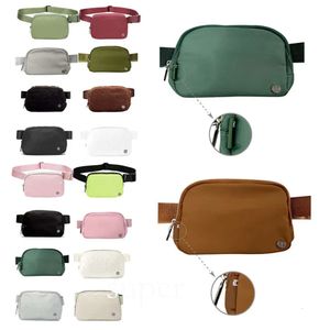 2024 New Yoga Lulu Belt Chest Wool Fleece Bag Fashion Designer Woman Outdoors Sport Waist Bags Womens Men Crossbody Fanny Pack Wallet Nylon Portable Luluteddy Bag 554