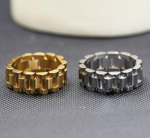 Ringas de banda de moda de designer de luxo para homens de homem que assiste anel de mangueira de manguito de algema anel de alta qualidade de aço inoxidável jóias de aço inoxidável