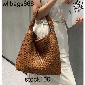 Venetabottegs bolsa 2024 jodie handmade tecida saco de mão para mulheres de grande capacidade Tote Mãe e infantil cesta de água Straddle diagonal