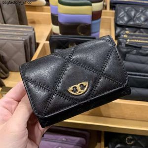 Marca de luxo com desconto carteira moeda carteira nova bolsa feminina saco de carteira feminina halte doblada saco de carteira curta bolsa multi -funcional de couro genuíno zero wallet5bzu